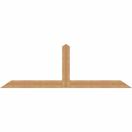 Ekena Millwork Portland Smooth Timber Gable Bracket, Western Red Cedar, 96"W x 32"H x 1 1/2"D x 5 1/2"F, 8/12 Pitch GBW096X32X0206POR00SWR